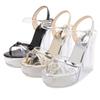 Origin Source Fashion hipster creative new transparent crystal waterproof table high-heeled sandals