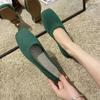 Stretch Knit Fabric Shoes Spring New Women Flat Heel Anti Skid Ballet Flats Shoes Slip On Breathable Loafer Femalehj89