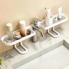Rutschfester Wasserhahn-Aufbewahrungsständer Badezimmer-Arbeitsplatte Hautpflege Kosmetik Organizer Halter Ausgeschnittenes Abtropfgestell Badezimmerregal