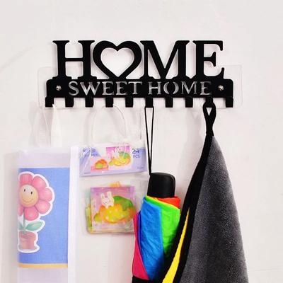 Wall Mounted Sweet Home Decorative Key Holder for Wall Decorative,Metal Wall Decor for Office, Hallway, Entryway, Hanging Keys