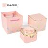Fashion Cute Flip Necklace Box Romantic Dustproof Rotating Rose Box Automatic Plastic Necklace Storage Case Birthday