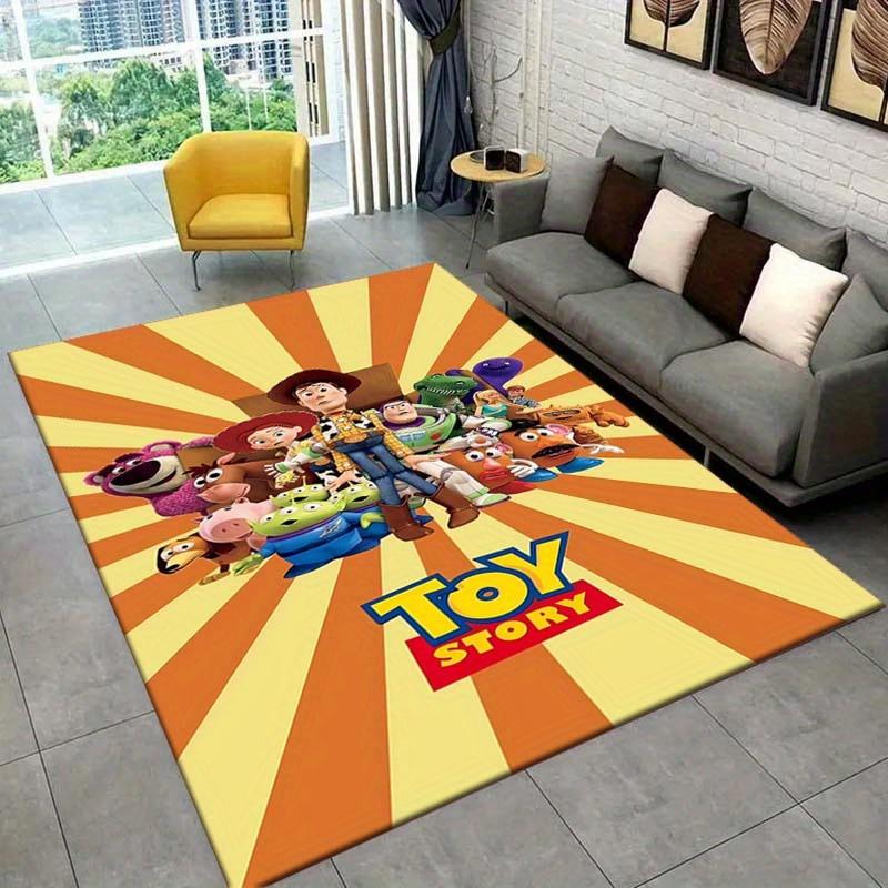1pc Toy Story Pattern Area Rug Soft Flannel Floor Mat for Living Room, Bedroom, Sofa Coffee Table Floor Mat