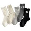 Schleife Spitze Cartoon Pile Off-White Mid-Calf Socken - Herbst Trendiges Accessoires für Kinder