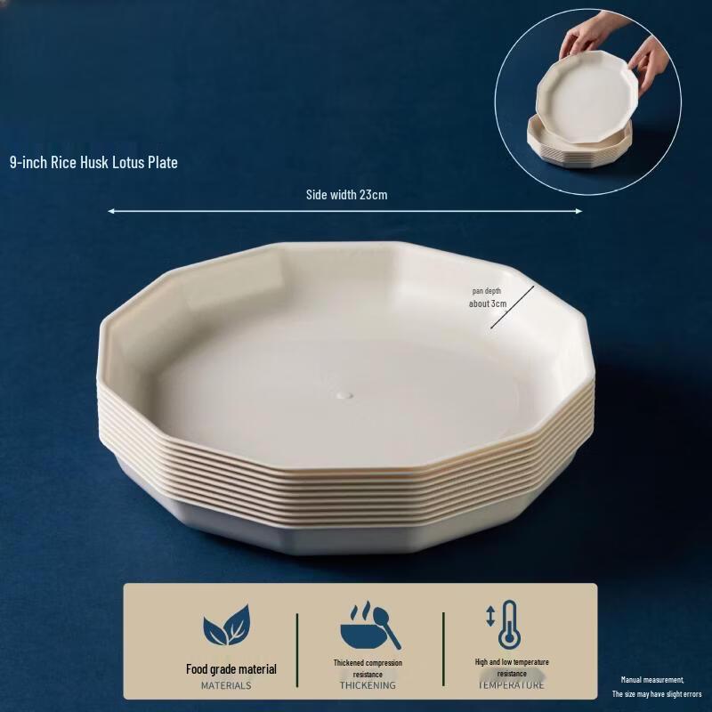 Eco-Friendly Disposable Rice Husk Plates