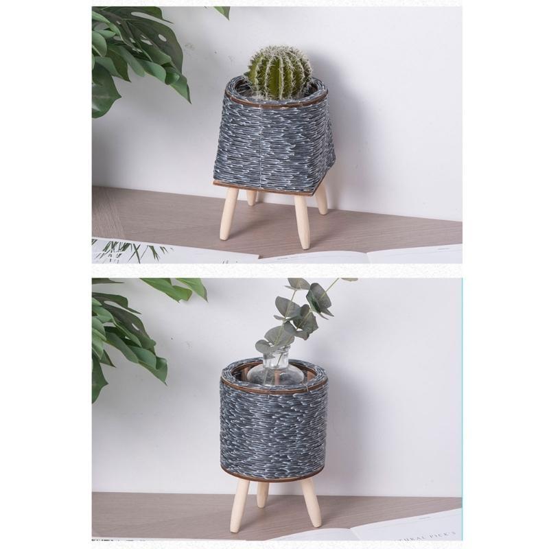  Rattan Weaving Flowers Plant Pots Basket Grass Planter Basket Indoor Outdoor
