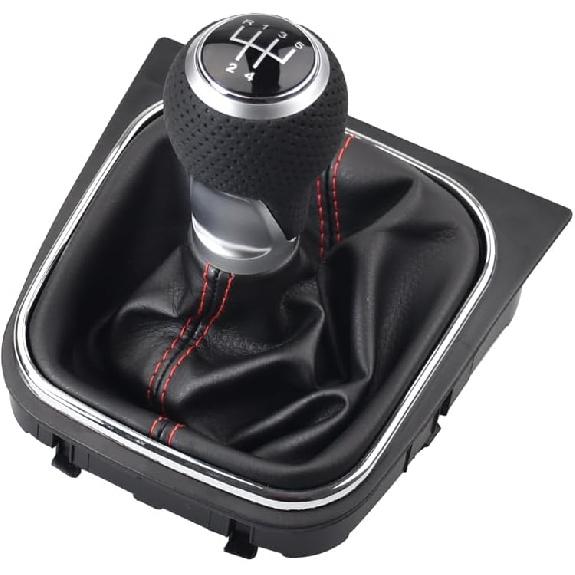 

Malcayang 5 Speed Shift Knob Boot Kit for Golf 5 6 MK5 MK6 R32 GTD GTI 2004-2009 Scirocco Octavia 5 speed