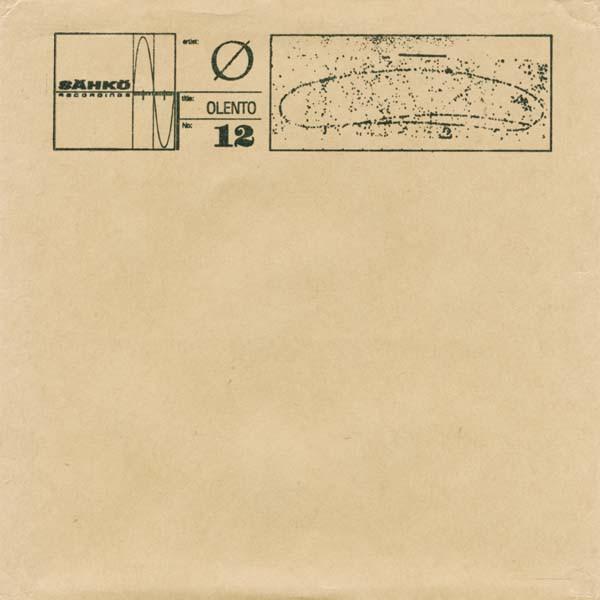 

CD Ø - Olento SAHKO012CD Sähkö Recording 1996 Финляндия Танцевальная и Электронная Б/У