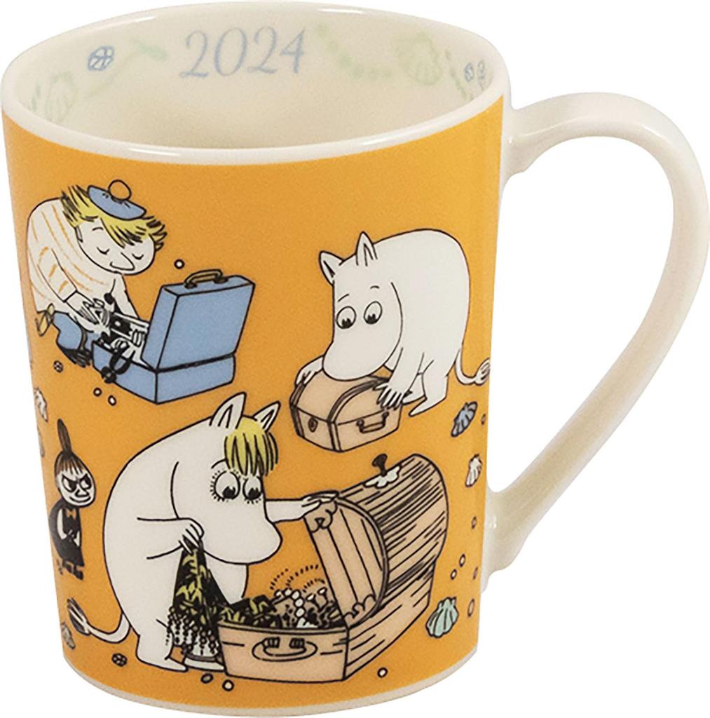 MOOMIN 2024 Years Mug, Approx. 350ml, Moomin Goes To the Sea, Made In Japan, MM2024-11