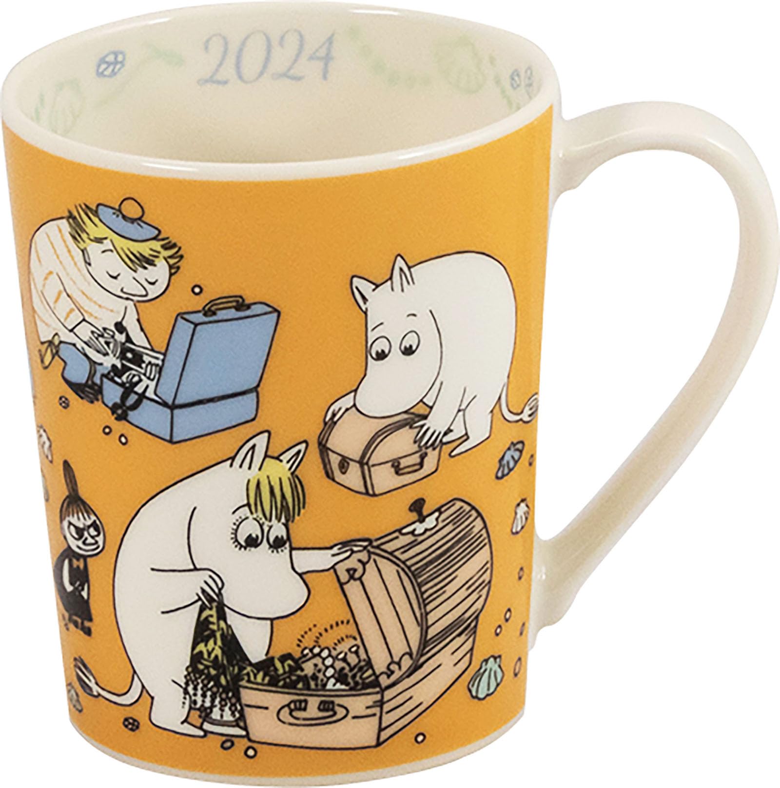 

MOOMIN 2024 Years Mug, Approx. 350ml, Moomin Goes to the Sea, Made in Japan, MM2024-11
