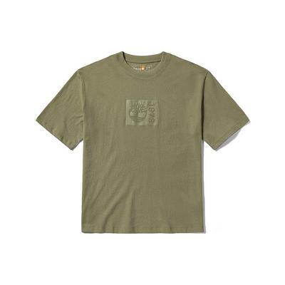 Timberland Outdoor Lässig Locker Atmungsaktiv Einfarbig Muster Etikett Rundhals Kurzarm Überschnittene Schultern T-Shirt Unisex T-Shirt A6QVB-590
