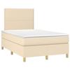 VidaXL Slat Bed Base with Mattress and LED, Upholstered Bed, Double Bed, Adult Bed for Interior Bedroom, 3135346