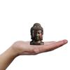 1/2pcs Wooden Sakyamuni Statue 6cm Creative Tathagata Figurine Mahogany Buddha Head India Art Craft