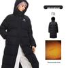 Camel Women's Long Hooded Goose Down Puffer Jacket M25CAU7047