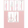 14-teiliges professionelles Morandi-Nagelset, Maniküre-Set aus Edelstahl mit Aufbewahrungsbox, Peeling-Feile & Nagelscheren für Salon & Reise