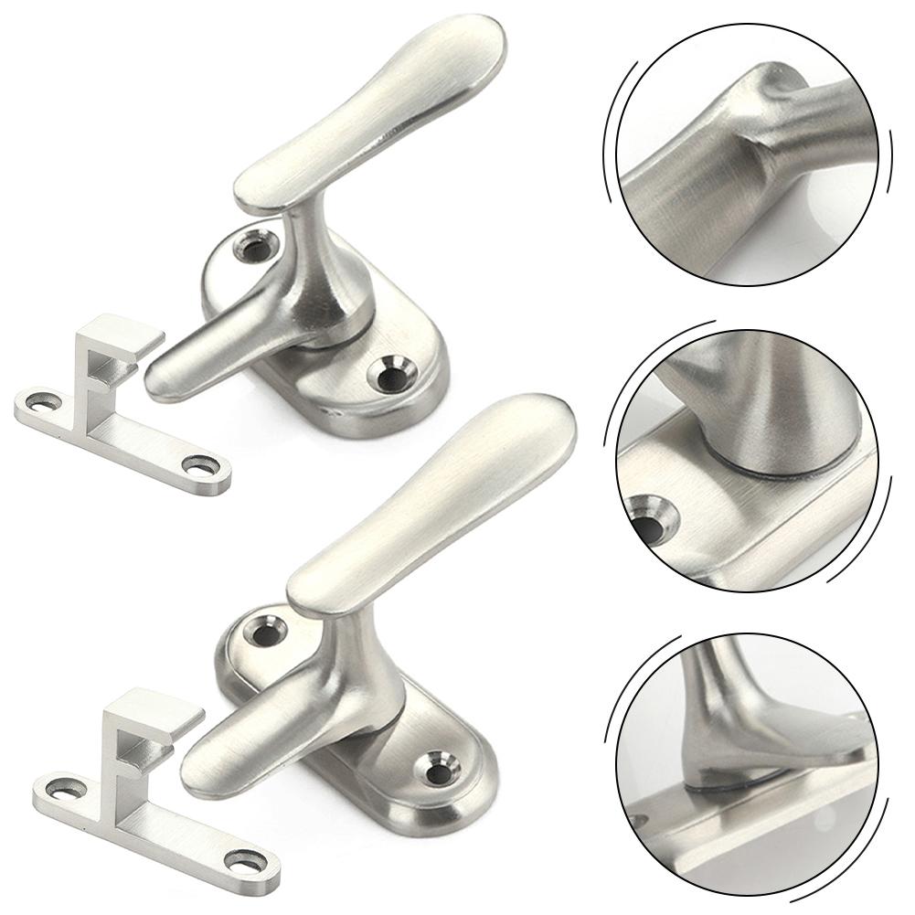 Door Lock Stainless Steel Door Bolts Wood Casement Latch Bathroom Door Lock Latch Anti-theft Window Door Latches Buckle Hardware