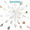 100PCS 2.5cm/0.98inch Glass Mirror Mosaic Tiles Bulk Diamond Rhombus Shape DIY Craft Handcrafted Accessory Home Wall Artwork