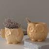 Flexible Silicone Owl Mold For Resin Crafts Candle Holder And Decorative Container Succulent Planter