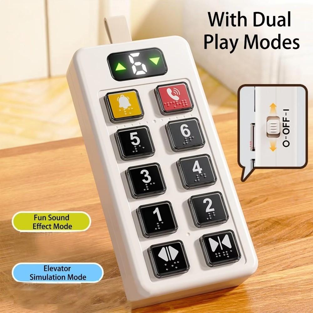 Educational Button Button Sensory Board with Light Sound Elevator Activity Panel Toy  Kids Gifts