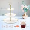 3 Layers Cake Cupcake Plate Stand Fittings Holder Rod For Wedding Party Dessert Tray Fruits Desserts Dish Plates Stand Rod