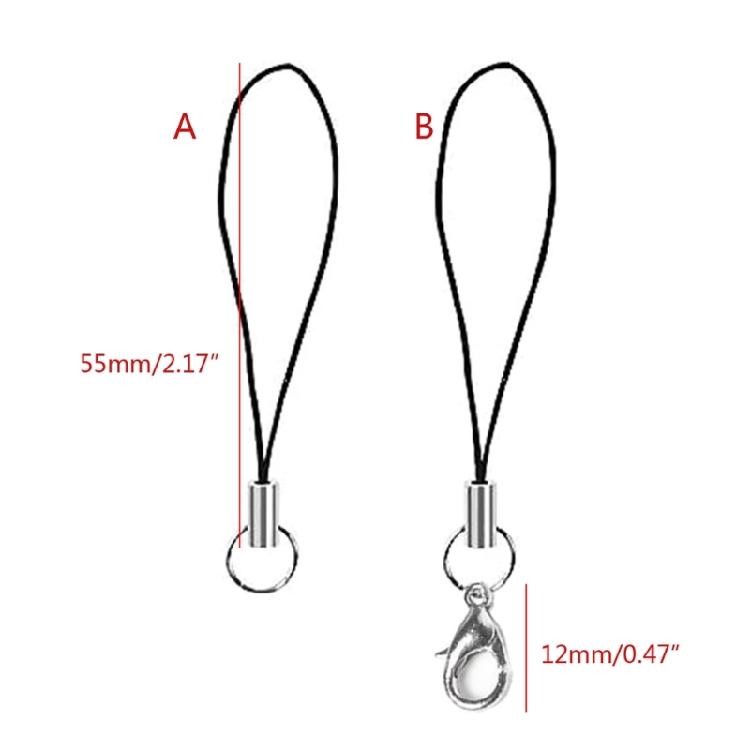 100 Pieces Elastic Phone Charm Cord Decorative Lanyard Strap DIY Phone Lanyard