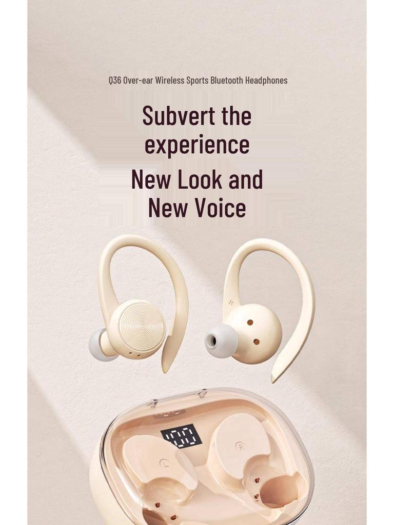 2024 New Wireless Sport Ear-hook Bluetooth Headphones: Ultra-Long Battery Life, Noise Cancelling, In-Ear Design for Men and Women