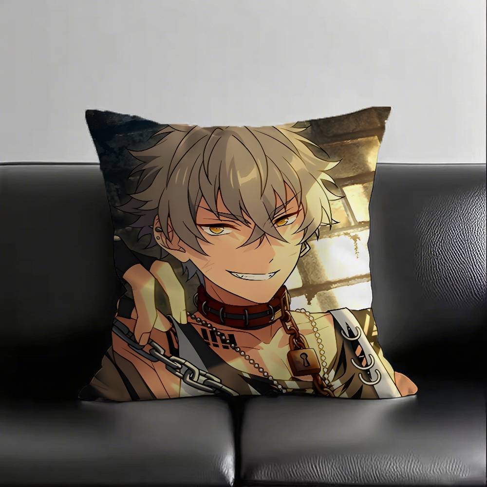 

1pc Koga Ogami Pillow Case Fashion Square Pillowcase Bedroom Sofa Room Ins Decoration Leisure 16x16Inch