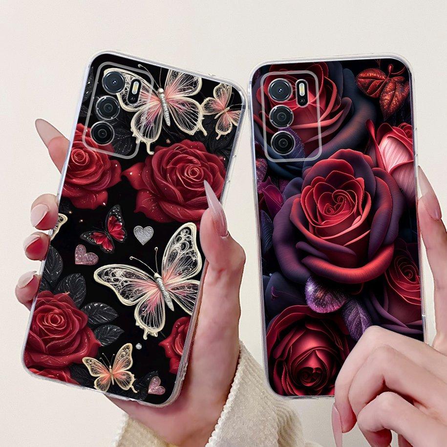 For Oppo A16 A16s Case CPH2269 CPH2275 CPH2271 A 16 TPU Cover Fashion Flower Soft Funda For OPPO A54s CPH2273 OppoA16 Phone Case