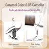 0.05 Caramel Brown Fox-like Eyelash Extensions - Matte, Soft, No-Root Shedding, Chinese-Style, Salon-Quality Camellia Lash