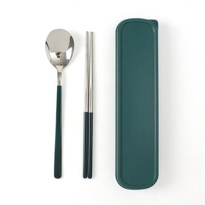 Silver Table Portable Cutlery Set (Green)