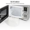 Glass Microwave Cover Microwave Glass Splatter Cover Plate Splatter Guard Easy Grip Handle Clear Cake Dome kitchen Food Cloche