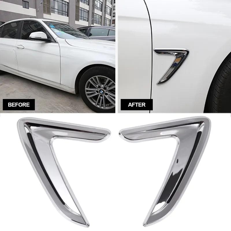 2pcs Car Side Air Vent Fender Wing For BMW 3 Series F30 2012 2013 2014 2015 2016 2017 2018 Air Flow Grill Outlet Intake Trim