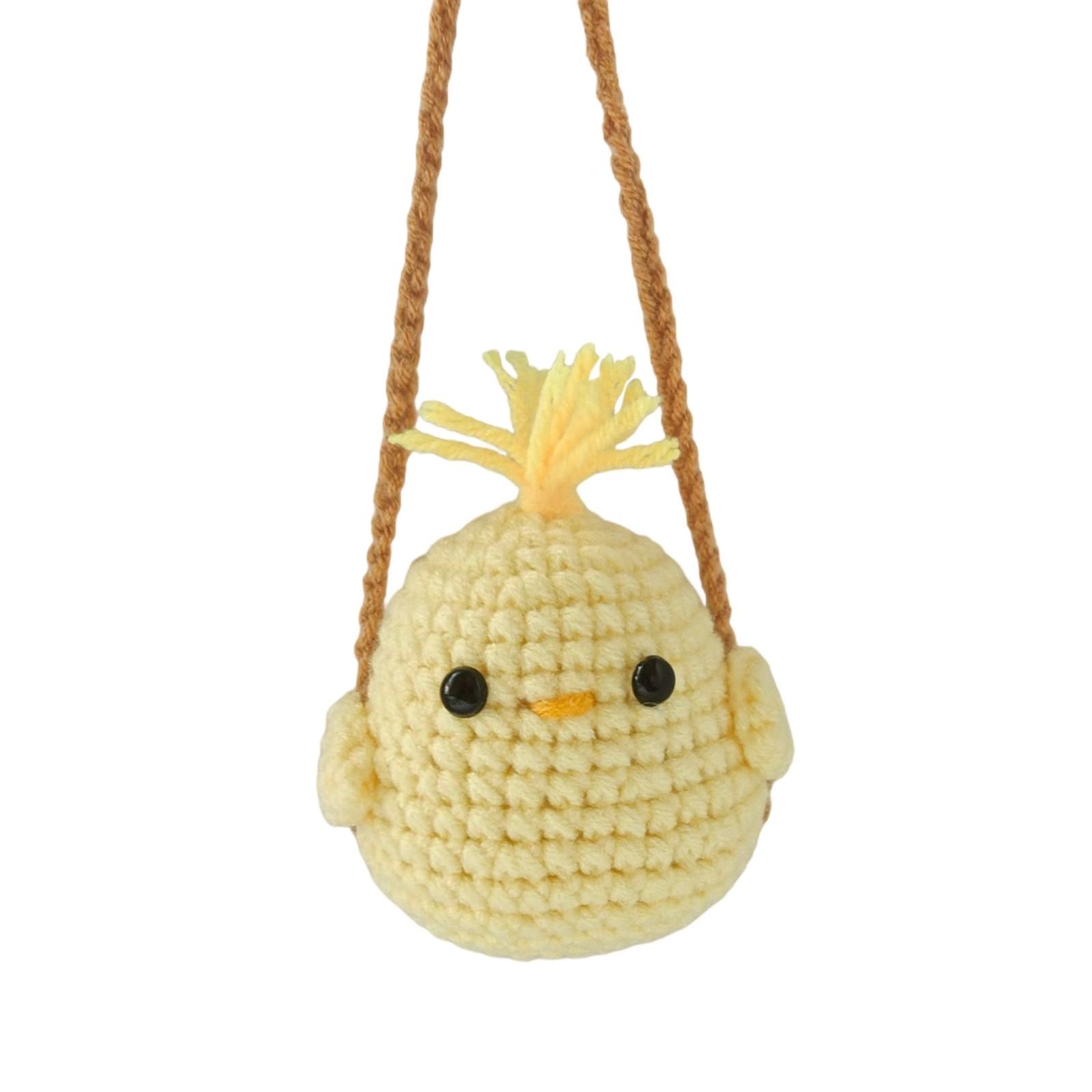 

Автомобильные милые растительные украшения плетеные подвески шерстяные подвески аксессуары One Size жёлтый