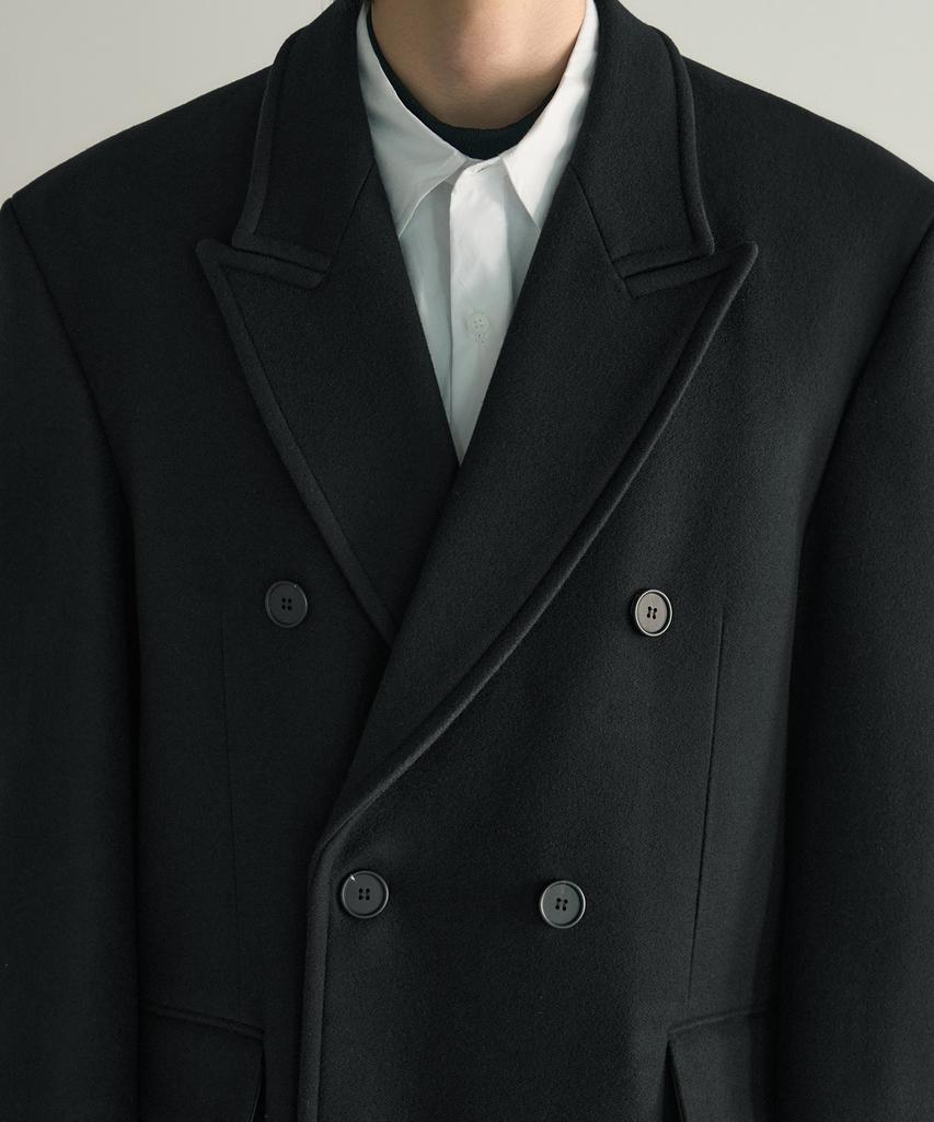 Rotember Wool Double Chester Coat [Black]
