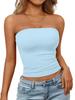 2026 Spring/Summer Off-the-Shoulder Women's Solid Color Tube Top