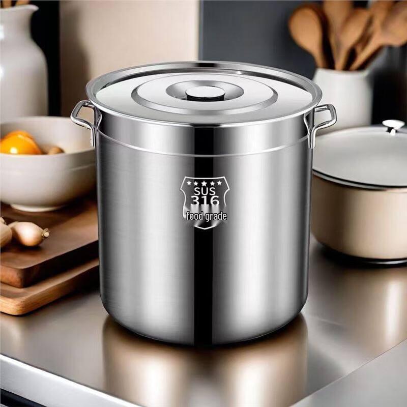 Shangheng Extra Thick 316L Stainless Steel Storage Pot with Lid