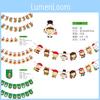 Festive Christmas Paper Banner Decoration For School Store Party Scene With Adorable Cartoon Designs