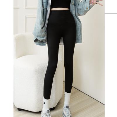 HI-FASHION Plus Size Women's Winter Velvet Thicken Leggings Warm Pants Button Slimming Cashmere Warmed Legging with Fleece Trousers