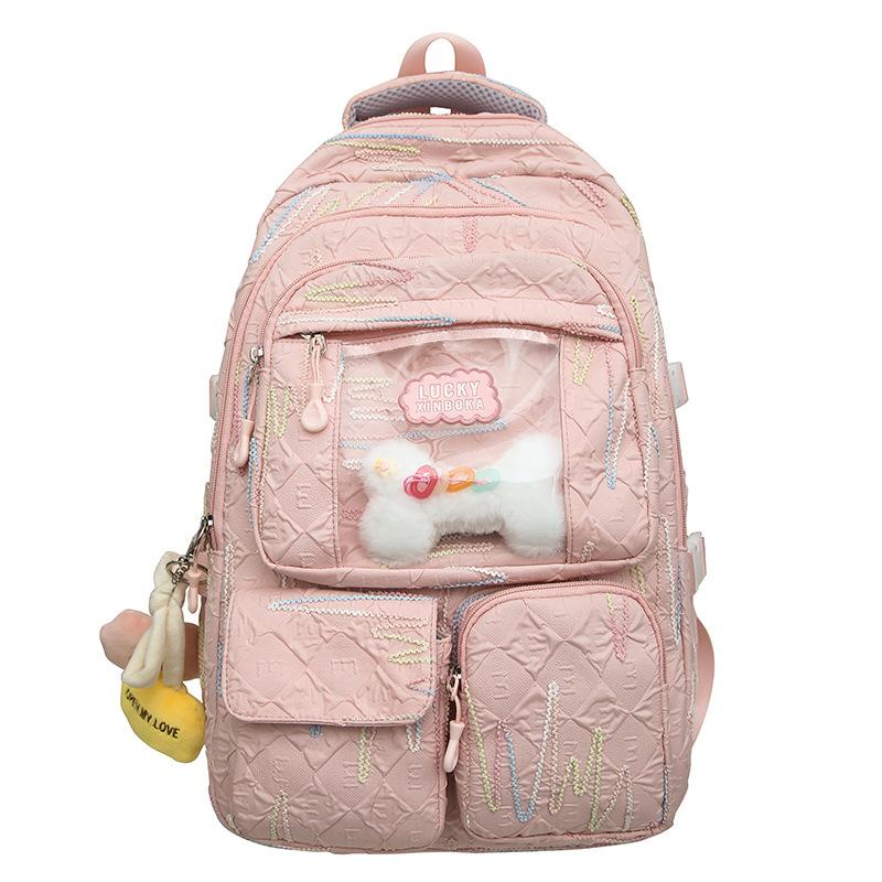 Schoolbags Children Elementary School Girls Junior High School Students High Value Ins Pain Bags Multiple Backpacks