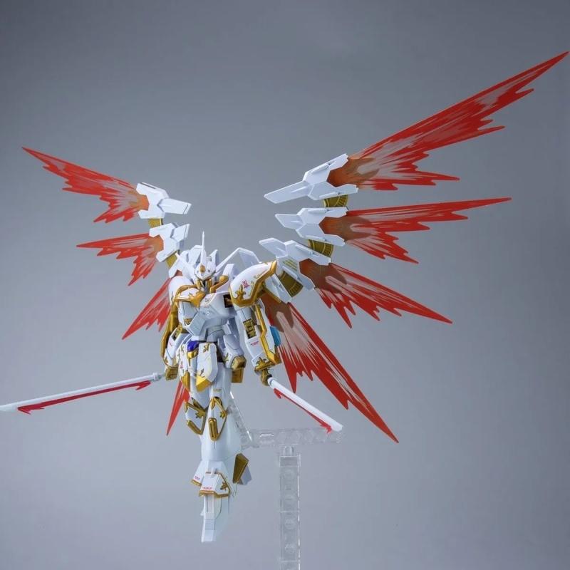 HG 1/144 Garuda Black Knight Team Divine Bird With Light Wings Mech Assembly Model Kits Action Figures Ornament Boy Puzzle Toy