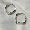 VENTFILLE 925 Sterling Silver Geometry Hoop Earring for Women Minimalism Classic Office Versatile Fashion Jewelry Gift Dropship