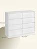 Vasagle Chest of Drawers, Sideboard with 8 Drawers, Bedroom Wardrobe, 40 X 119.4 X 97.5 Cm, Modern, White