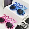 2027 Number Eyeglasses Happy  Year Glasses Diamond Glitter Sunglasses Cosplay Prop Xmas Party Decoration Funny Glasses