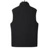 Men Winter Vest Stand Collar Solid Color Zipper Pockets Polar Fleece Cardigan Keep Warm Casual Style Winter Jacket Men Vest Coat for Fishing Hiking