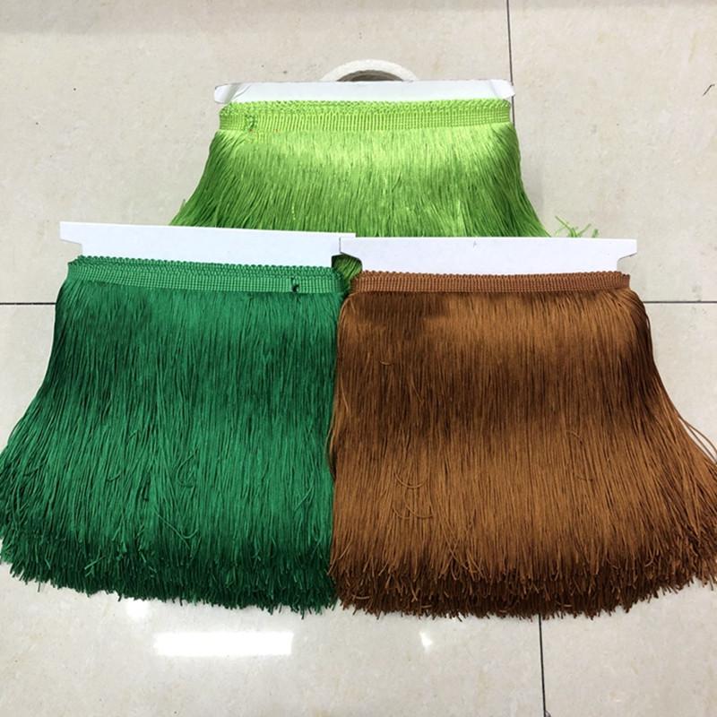 10-30cm10Metri Frange Pizzo Nappa Bordino Decorazione Tenda Danza Latina Accessori da Cucito Puntilla Borla Frange Lunghe da Cucire