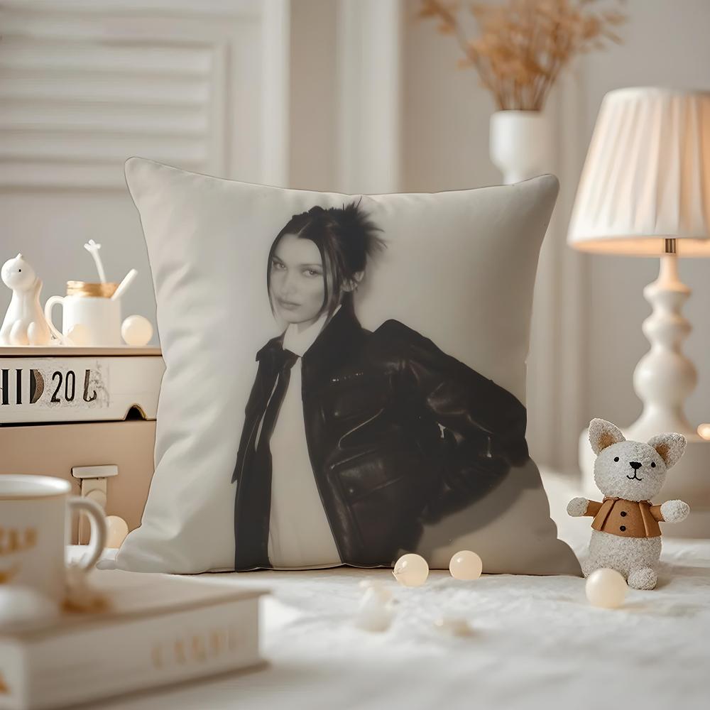 

Наволочка с принтом узора Bella Hadid Cushion Cover для дивана в гостиной и декора спальни 12x12Inch