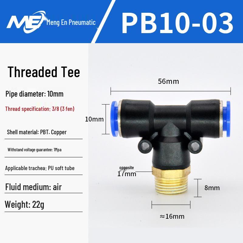Copper Corrosion-Resistant Pneumatic Quick Connector Fitting for Air Compressors