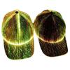 Halloween Farbwechselnde LED Leuchtmütze Weihnachten Glasfaser Baseballkappe Hip Hop Mütze