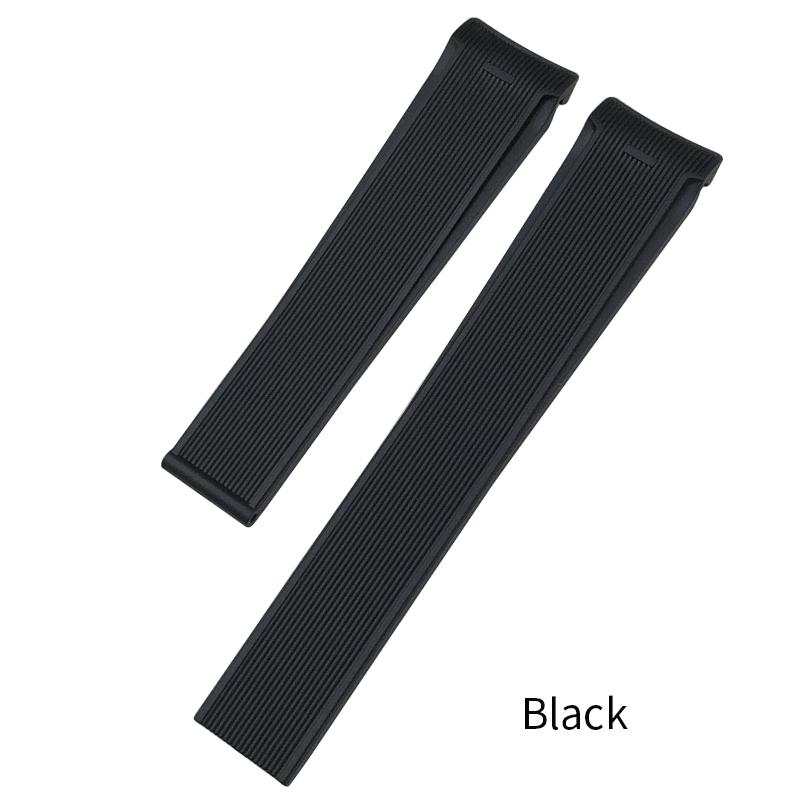 20mm 22mm High Quality Natural Rubber Watchband for TAG Heuer Aquaracer 300 WAY201A WBP5110 Diving Watch Strap Silicone Bracelet