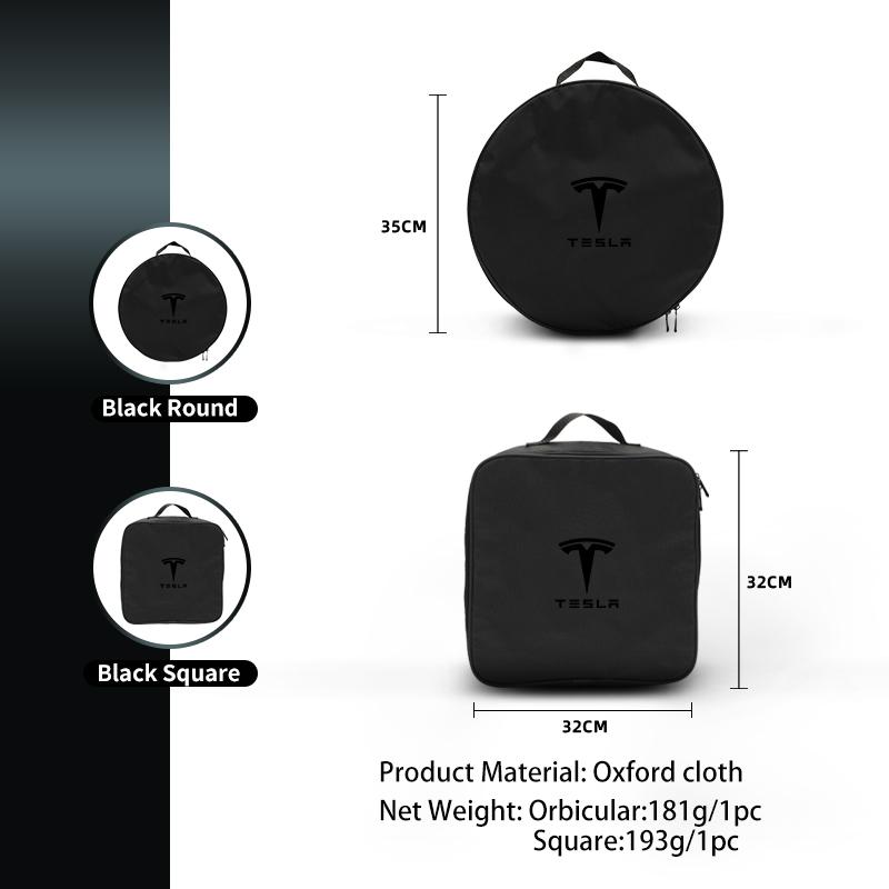 EV Car Valve Charging Cable Storage Box Electric Vehicle Charger Cables Carry Bag For Tesla Model 3 Y S X 2021 Roadster