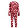 Matching Family Christmas Print Flannel Homewear Set Long-Sleeve Top And Pants